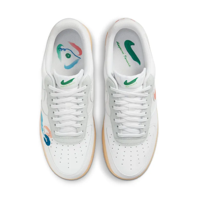Nike x Mayumi Yamase Air Force 1 FlyLeather (2021) – “White / White / Light Gum” (DB3598-100)