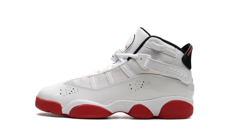 Jordan 6 Rings GS “White University Red” (323419-160)