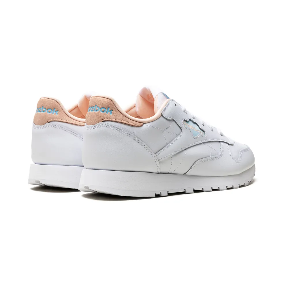 Reebok Classic Leather Shoes Cloud White / Blue Pearl / Aura Orange (GY7184)