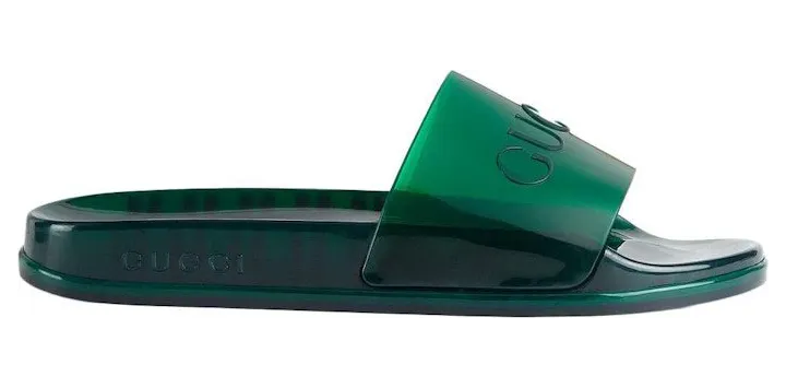 Gucci Rubber Slides Green (674163 J8700 8727)