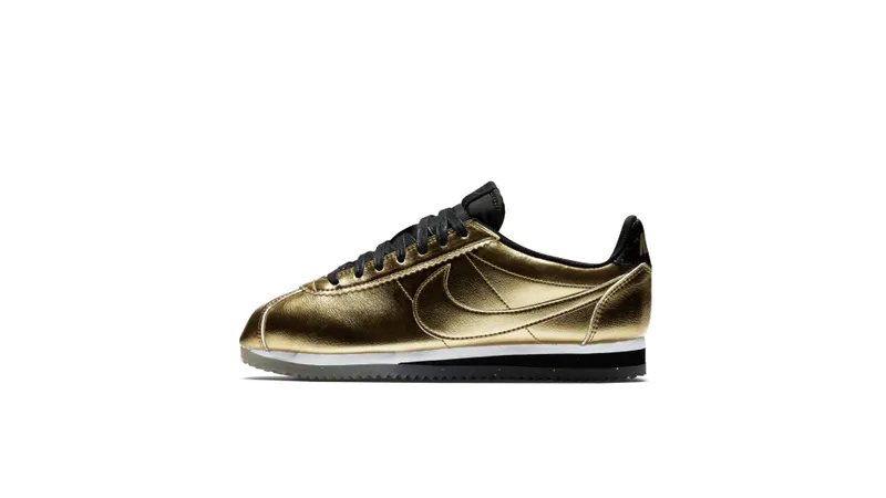 Nike Classic Cortez Metallic Gold (W) Metallic Gold/Metallic Gold-White-Black (902854-700)