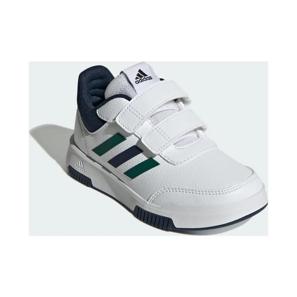 adidas Tensaur Hook And Loop “Cloud White / Collegiate Green / Collegiate Navy” (IF1729)