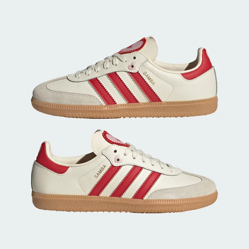 Adidas SAMBA OG Cream White / Better Scarlet / Gum (KI6679)