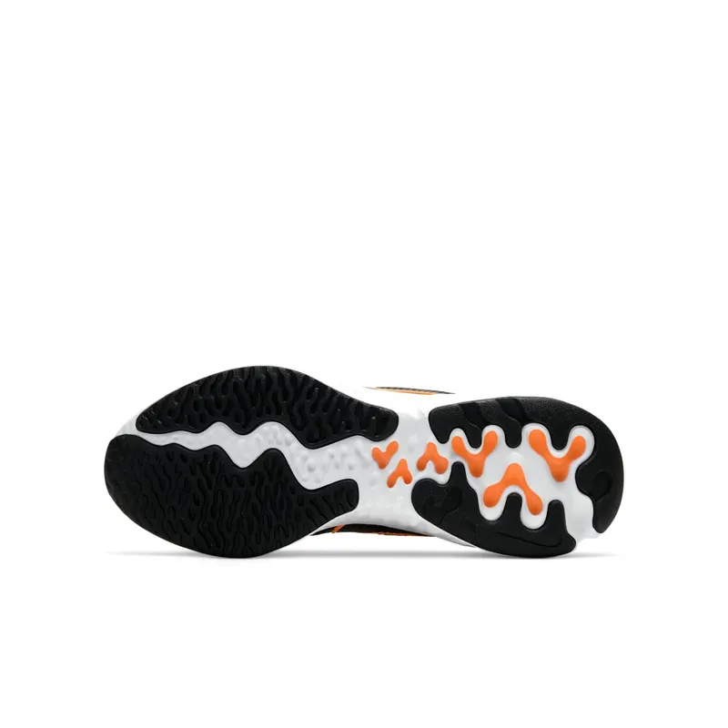 Nike Renew Run Black Total Orange (GS) Black/Chrome/Particle Grey (CT1430-001)