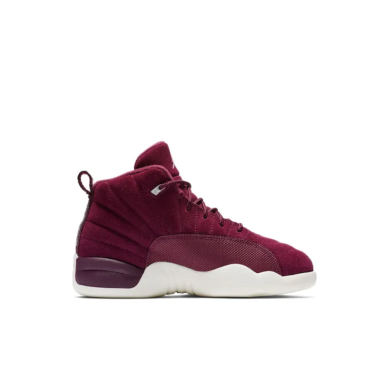 Jordan 12 Retro Bordeaux (PS) Bordeaux/Sail-Metallic Silver (151186-617)