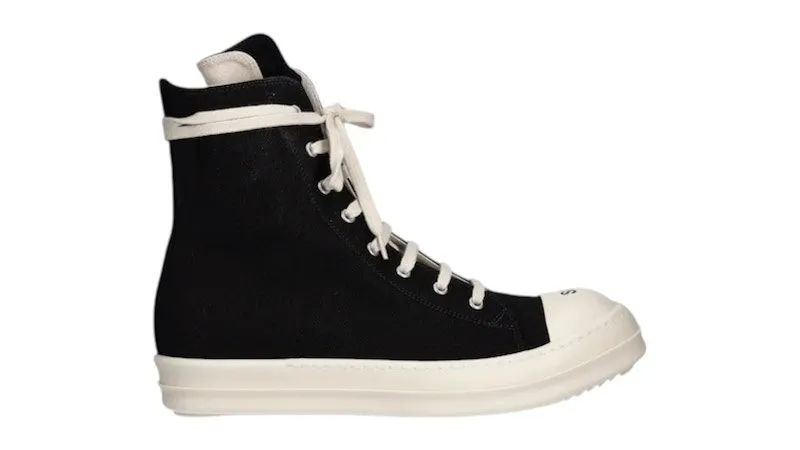 Rick Owens DRKSHDW High Sneaks So Black Milk (DU02E7800-DOEP5-73501)