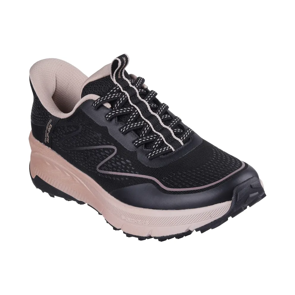 Skechers Slip-ins: Switch Back – Mist – Black / Pink – “Black” (180157 BKPK)