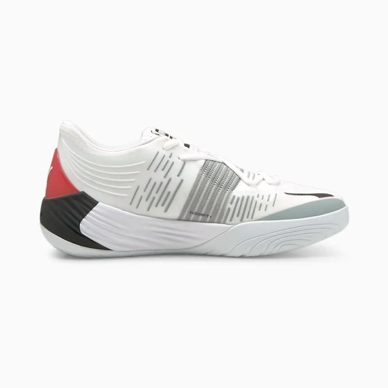 Puma Fusion Nitro Basketball Shoes White/Red (195514-04)