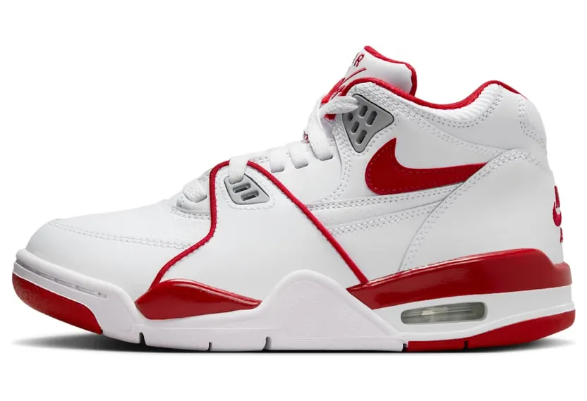 Nike Air Flight 89 White Wolf Grey Varsity Red (HF0406-101)