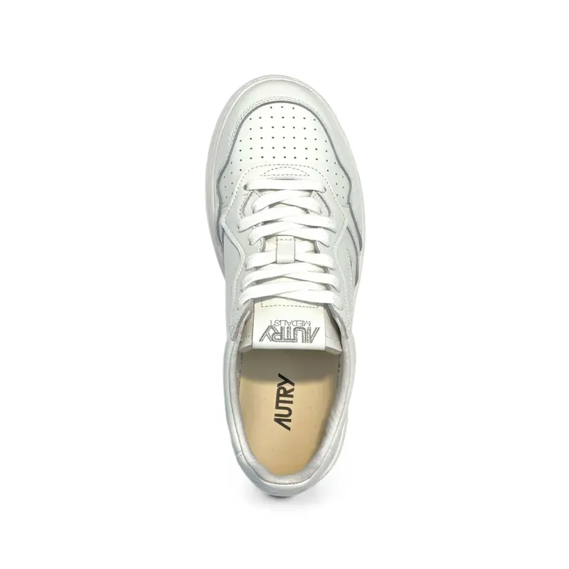 Autry Match Slogan-print “White” (AULW ML08)