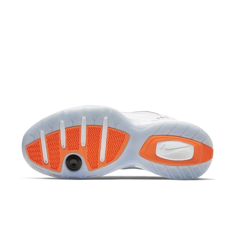 Nike Air Monarch IV Snow Day White/Total Orange-Metallic Silver (AV6676-100)