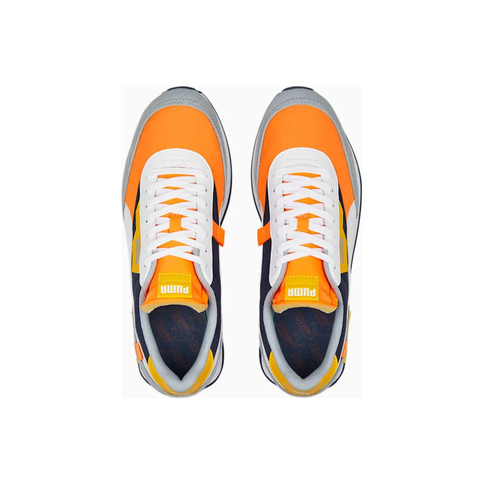 Puma Future Rider Play On White/Orange (371149-92)
