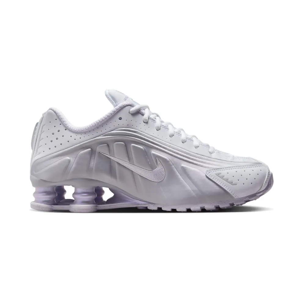 Nike Shox R4 White/Metallic Platinum/Platinum Tint/Barely Grape (HF5076-100)