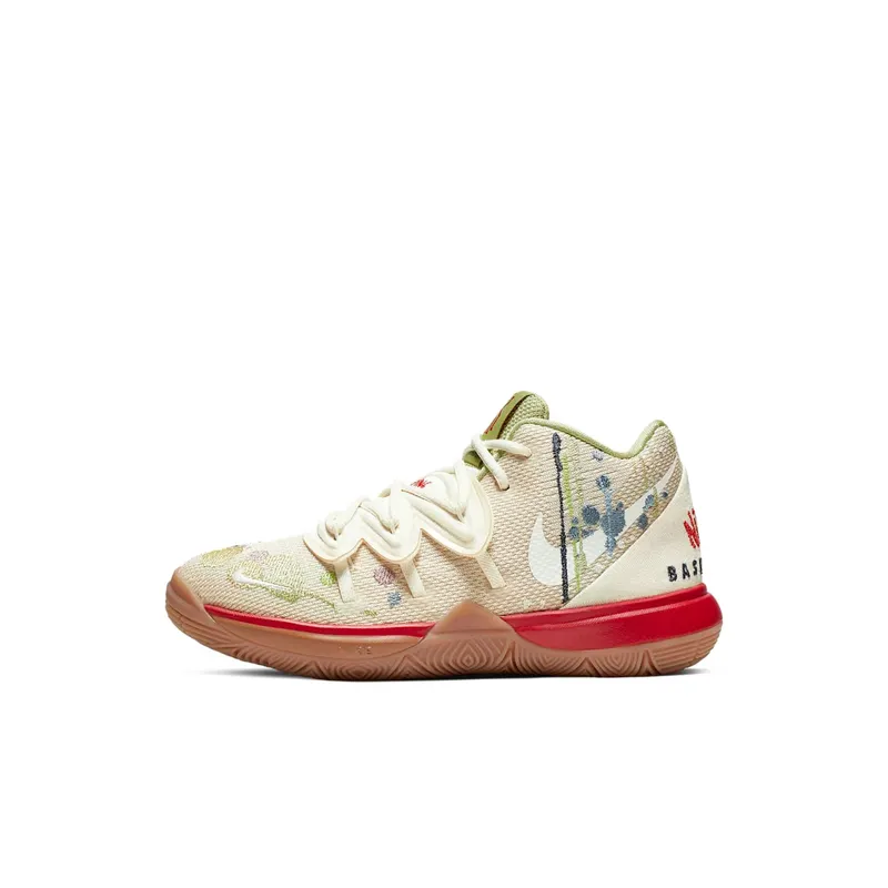 Nike Kyrie 5 Bandulu (PS) Light Bone/Green-Red (CQ9341-100)
