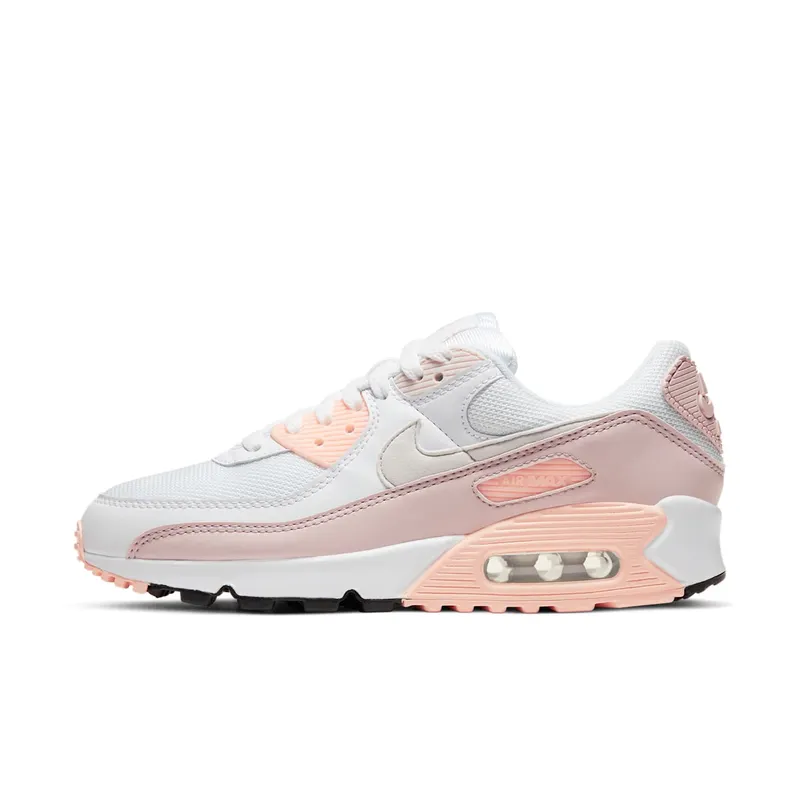 Nike Air Max 90 White Barely Rose (W) White/Barely Rose-Crimson Tint-Platinum Tint (CT1030-101)