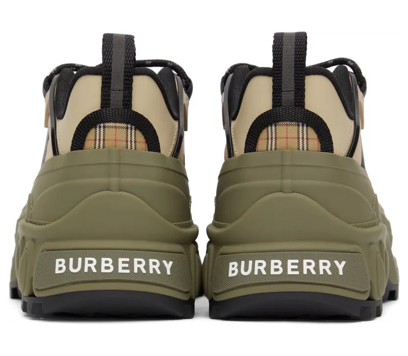 Burberry Beige & Khaki Technical Arthur Sneakers (8045285) (4)
