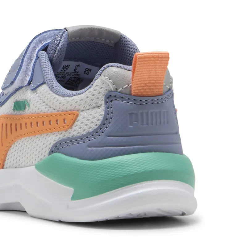 Puma X-Ray 3 “Feather Gray / Melon Glow / Gray Sky / Vibrant Green” (401495_08)