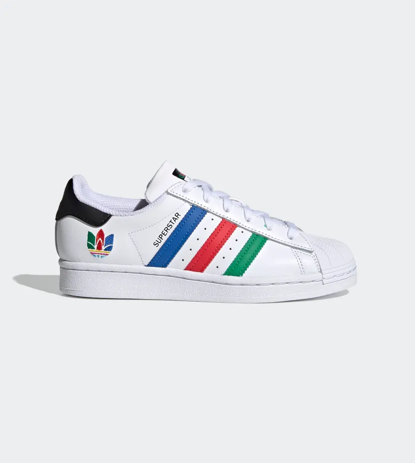 adidas Superstar Cloud White / Green / Core Black (FW5236)