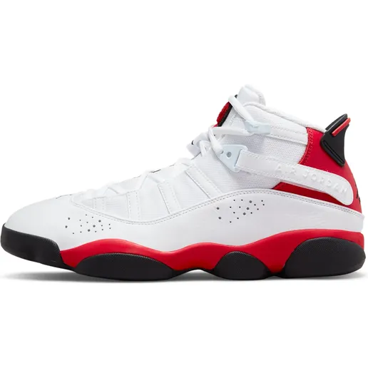 Jordan 6 Ringsen “White / University Red / Black” (322992-126)
