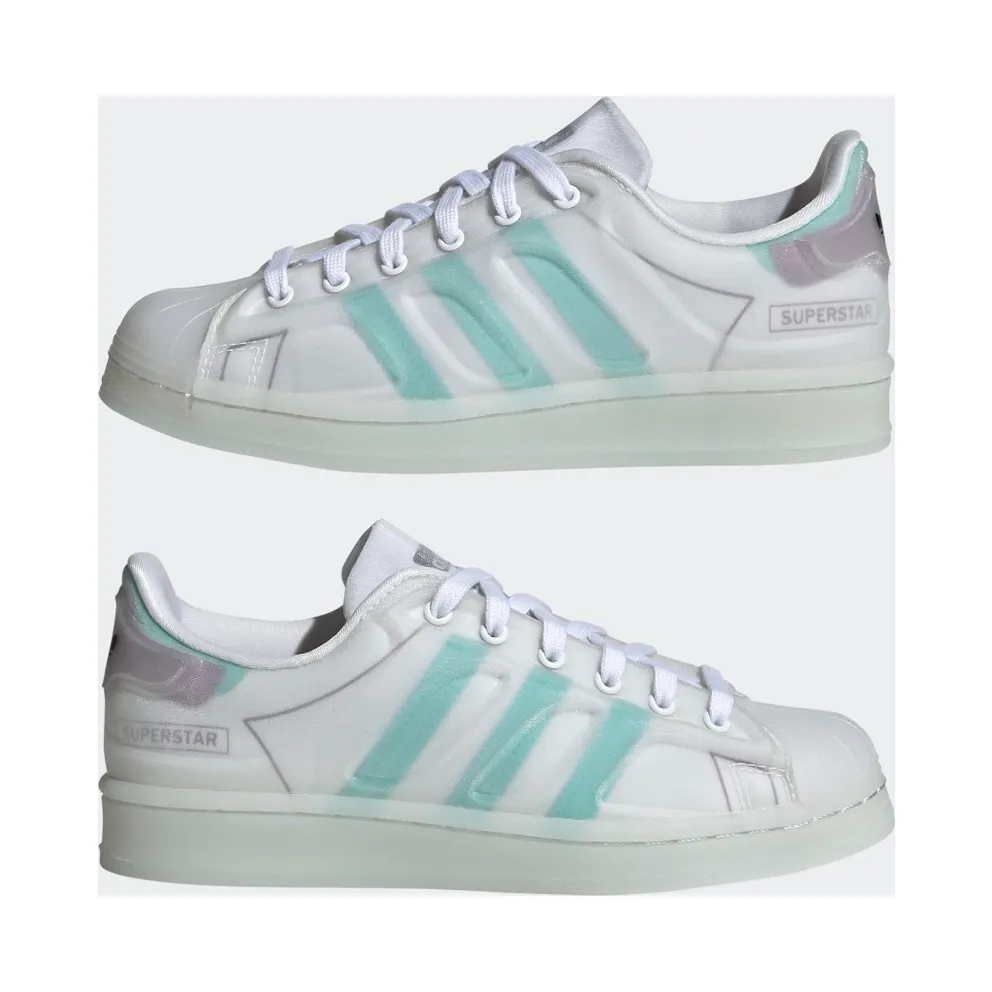 Adidas Superstar Futureshell Cloud White / Acid Mint / Rich Mauve (S42623)