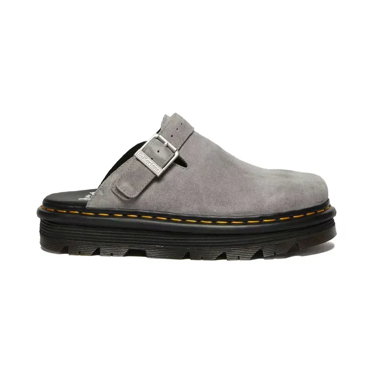 Dr. Martens Zebzag Suede Slingback Platform Mule Grey (31937775)