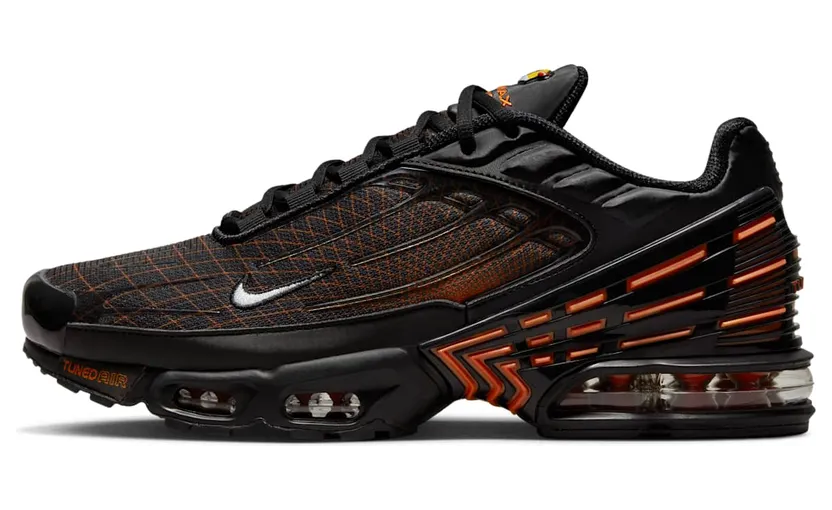 Nike Air Max Plus 3 Black Orange Spirograph (FB3352-001)