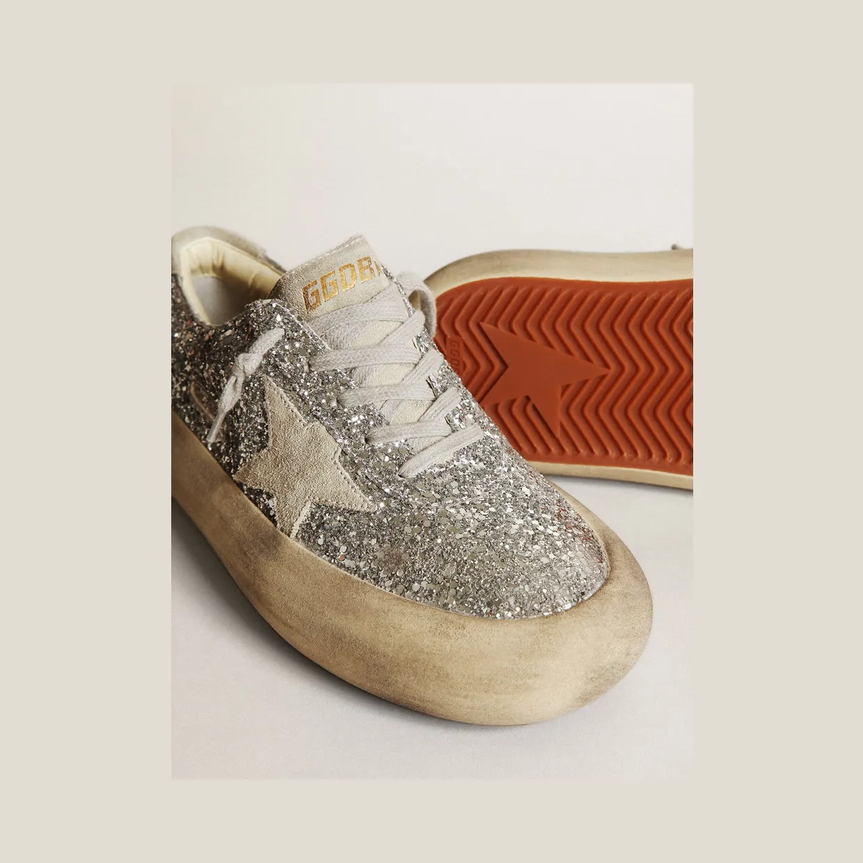 Golden Goose Space-Star In Silver Glitter With Ice-Gray Star (GWF00378.F003309.70136) (4)