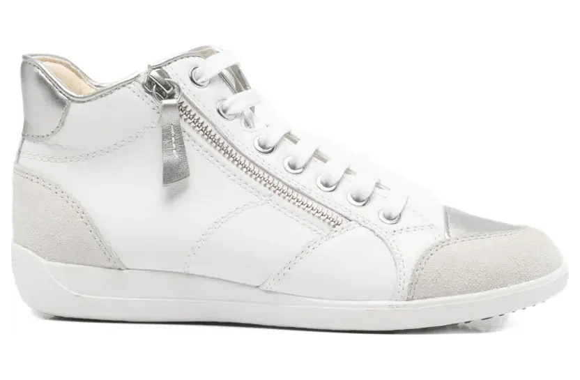 Geox High-Top-Sneakers mit Reißverschluss – Weiß (D6468C08522)