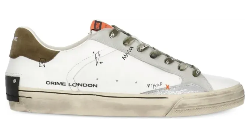 Crime London Deconstructed Sneakers – Weiß (19071PP8)