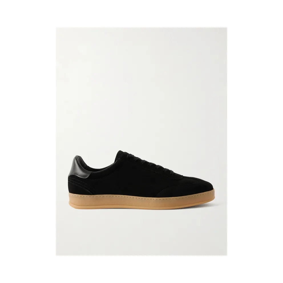 Mr P. Leather-Trimmed Suede Black Ma900017 – Last 7757vitello – Black (MPF261035)