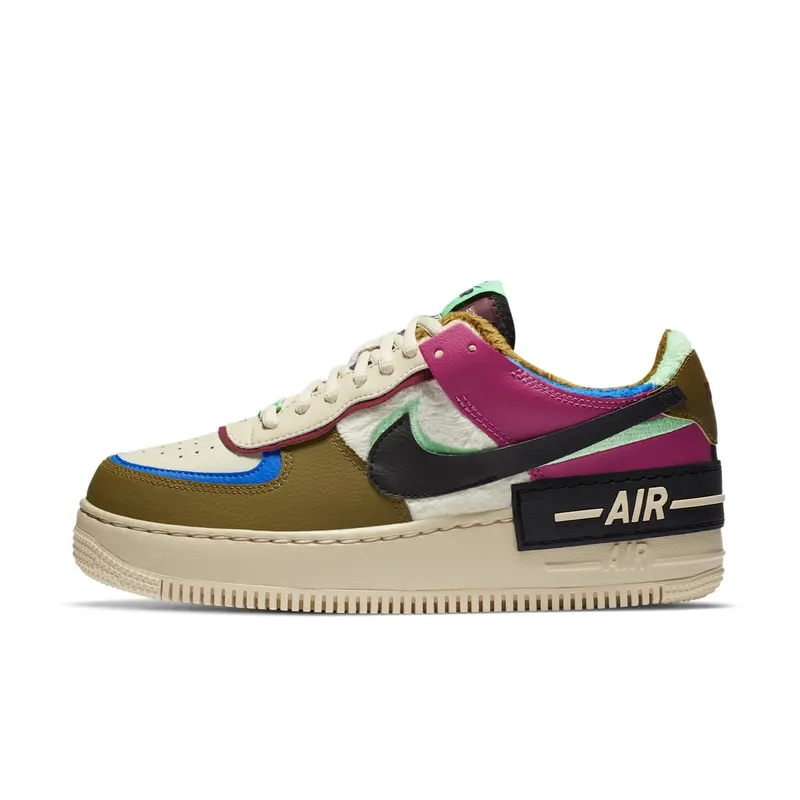 Nike Air Force 1 Shadow Cactus Flower Olive Flak (W) Cactus Flower/Olive Flak-Racer Blue-Fossil (CT1985-500)