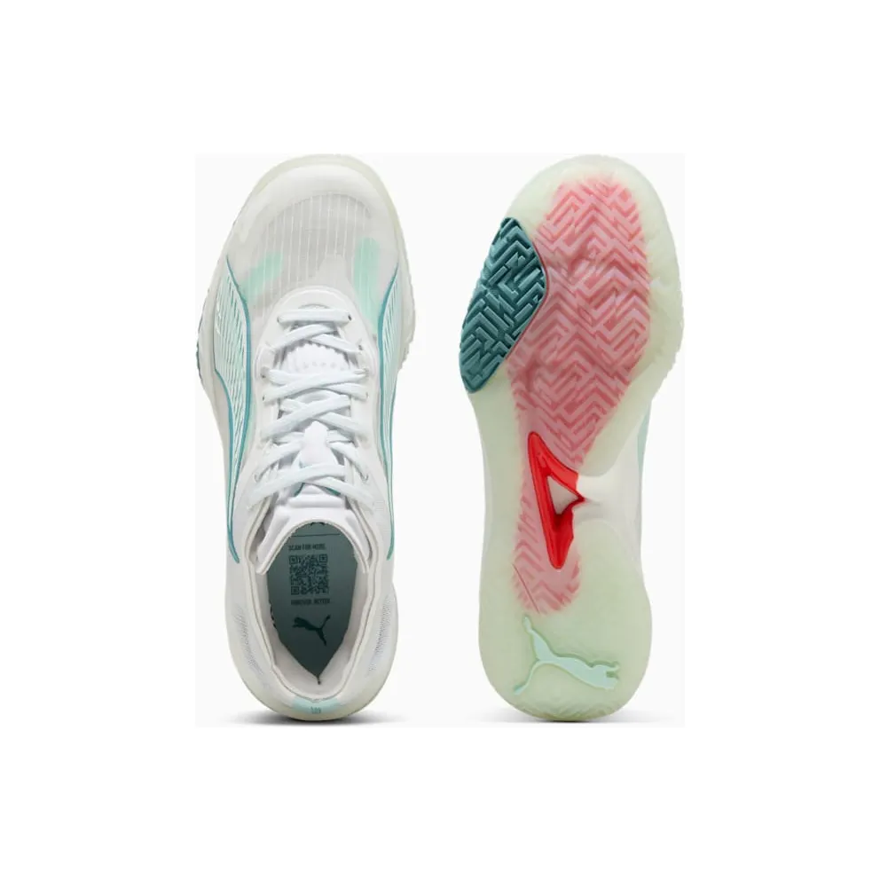 Puma Accelerate Nitro SQD 4 Game On White Baltic Sea Blue Fresh Water (108887-02)