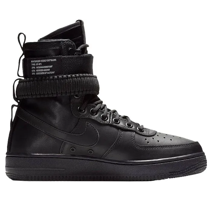 Nike Air Force 1 Triple Black Leather (857872-005)