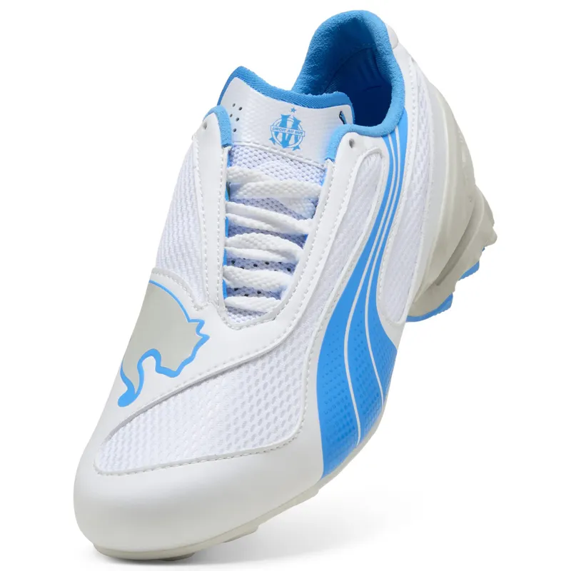 Puma V-S1 Olympique Marseille “Puma White / Bleu Azur” (406319_01)