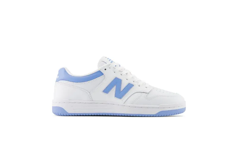 New Balance 480 UNC White Team Carolina Light Aluminum (BB480LTC)