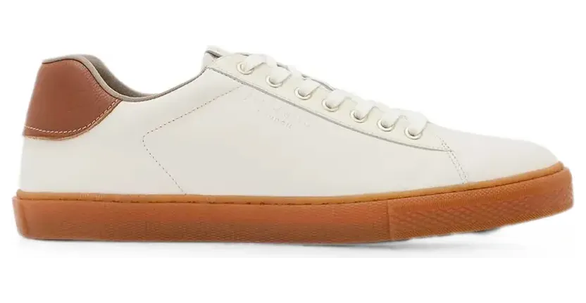 AllSaints met logo-reliëf en gum zool “White” (M036FE)