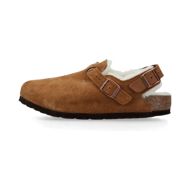Birkenstock Tokio Inside Shearling Suede Leather/Fur “Mink” – 1028374