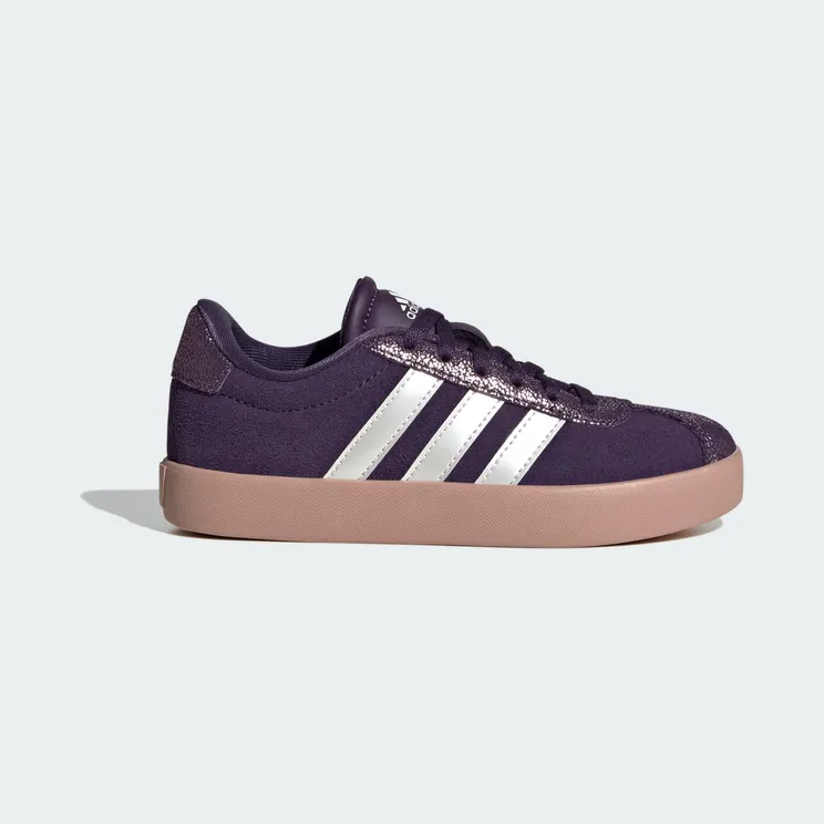 adidas VL Court 3.0 “Aurora Plum / Zero Metalic / Pink Gum” (JS3485)