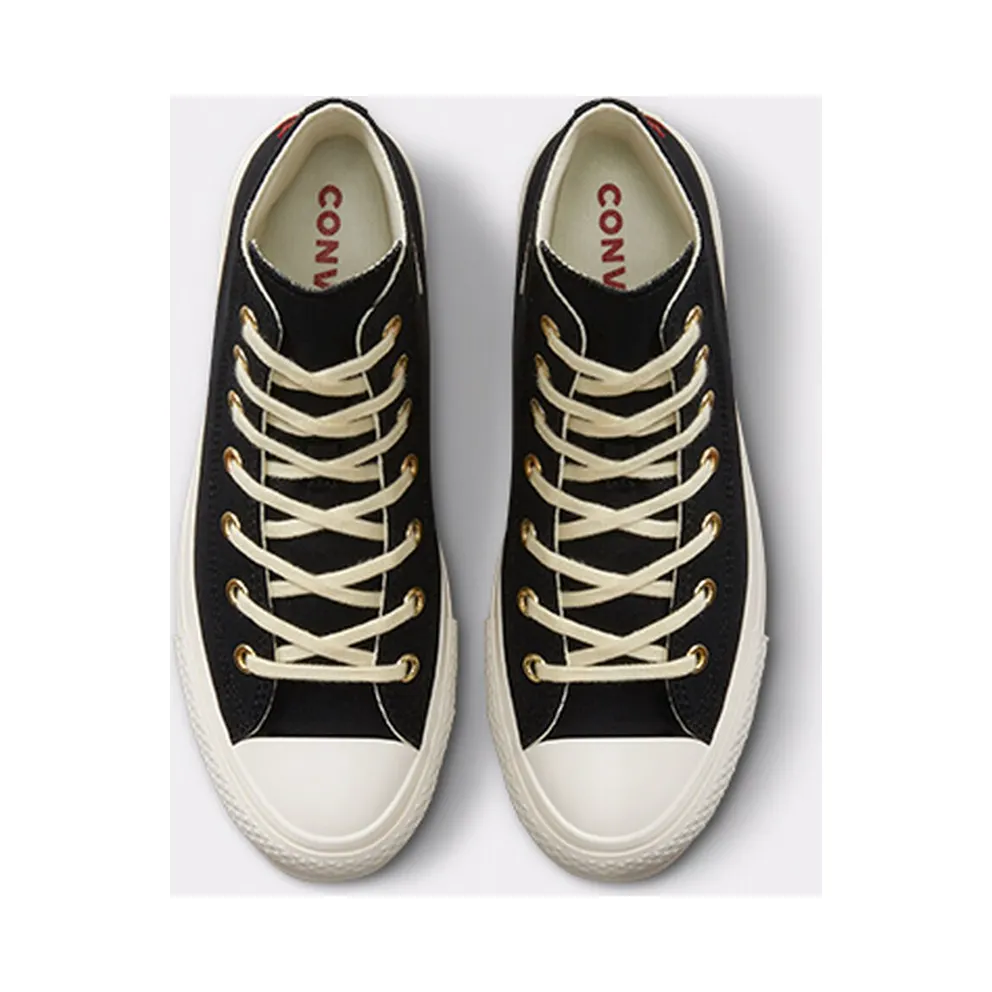 Converse Chuck Taylor All Star Lift Platform Hearts Black/egret/back Ally Brick