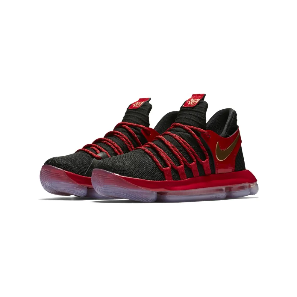 Nike KD 10 Bred (GS) Black/Metallic Gold-University Red-Bright Crimson (AJ7220-076)