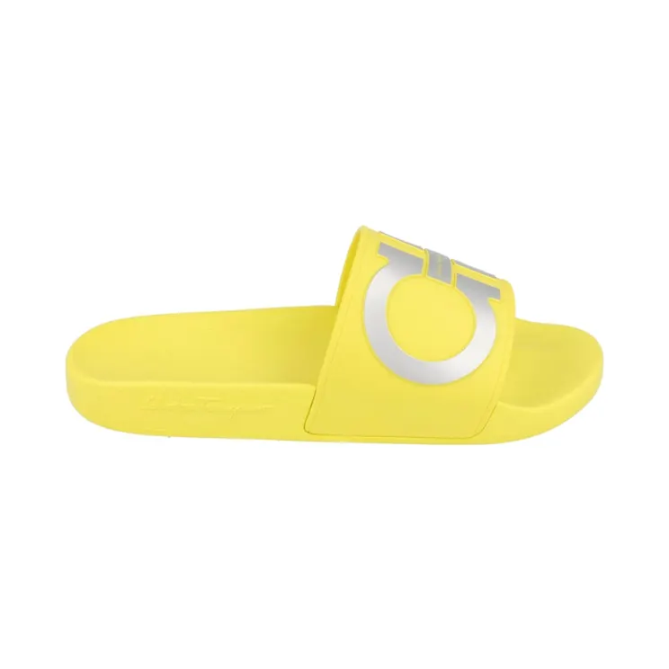 Ferragamo Groovy Dual Gancini Slides Yellow (02A732-752061-M)