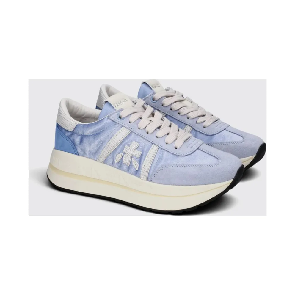Premiata Leather Bethcoin Sneakers Blue (BETHCOIN8146)