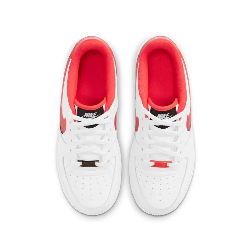 Nike Air Force 1 LV8 Double Swoosh Red Black (GS) (CW1574-101)