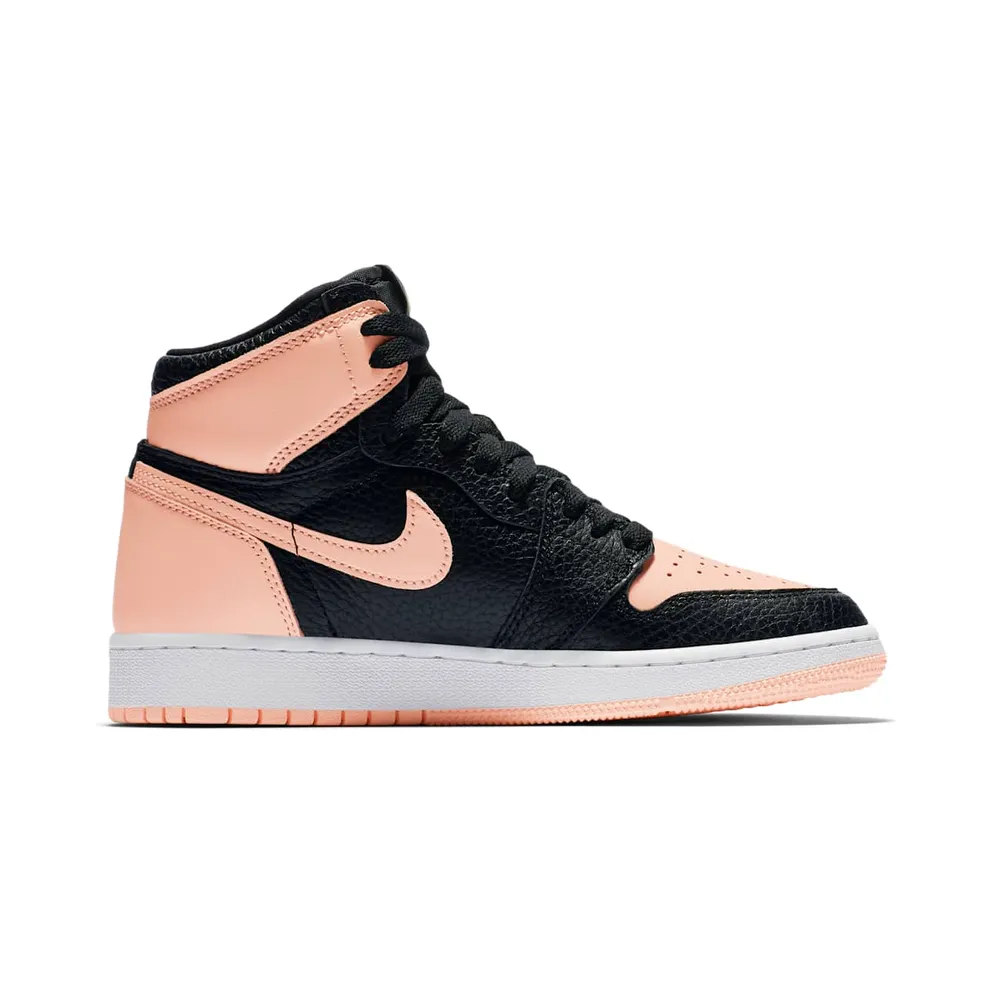 Jordan 1 Retro High Black Crimson Tint (GS) Black/Crimson Tint-White-Hyper Pink-Mystic Green (575441-081)