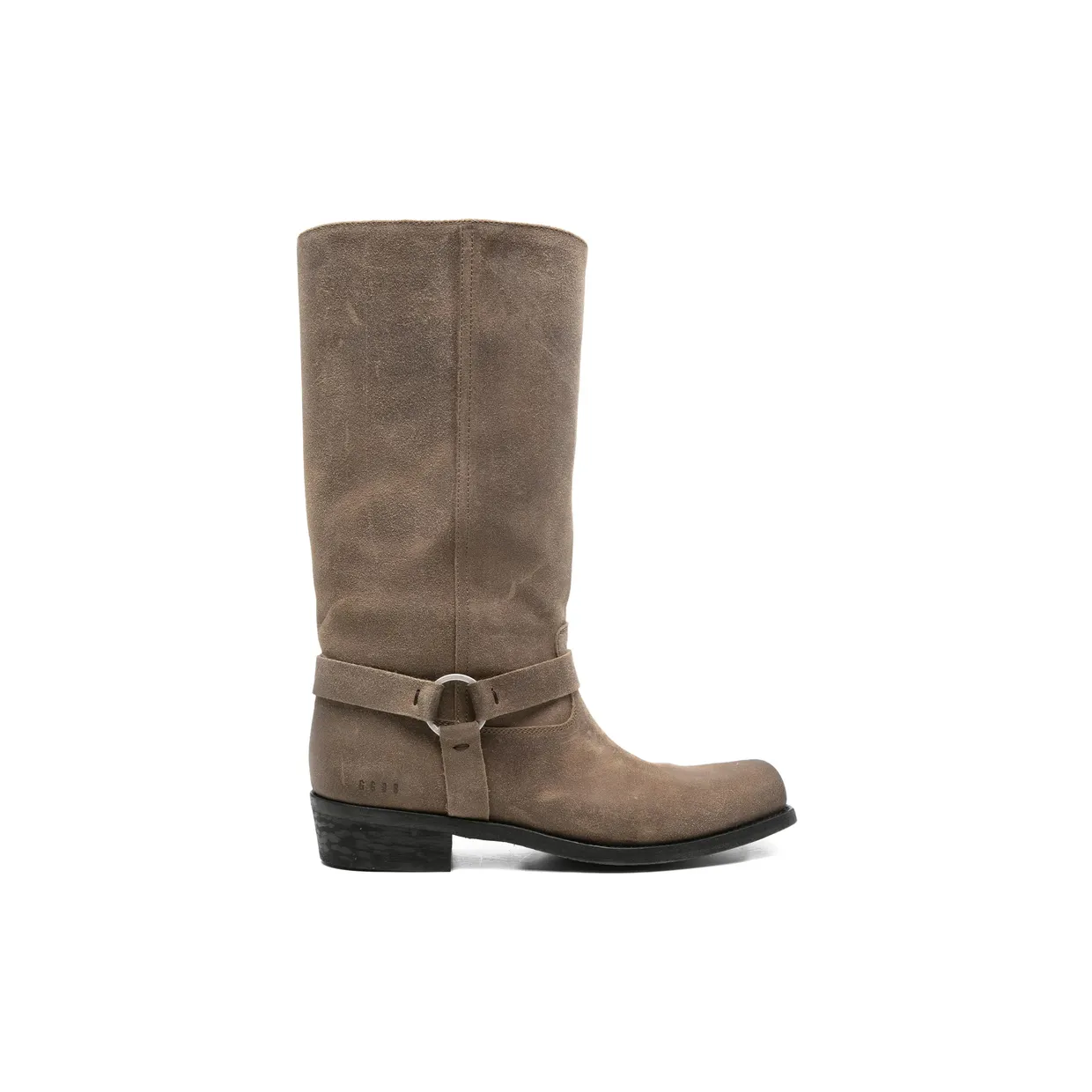Golden Goose Buckle-strap Suede Biker “Brown” (GMF01057 F008237 15693)