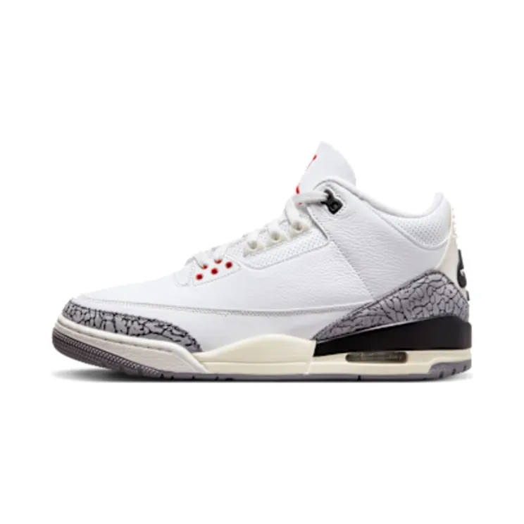 Nike Air Jordan 3 Retro White Cement Reimagined “Summit White / Black / Cement Grey / Fire Red” (DN3707-100)