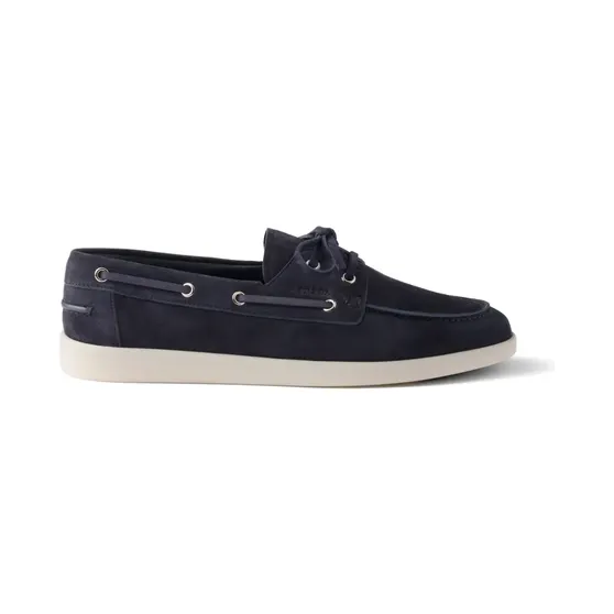 Prada Loafer aus Wildleder “Blue” (2EG503103)