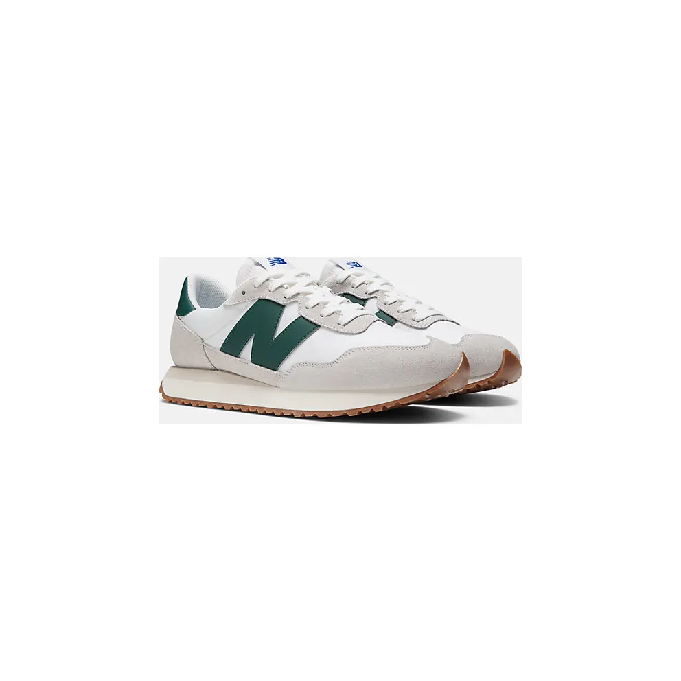 New Balance White & Green 237 (MS237RF)