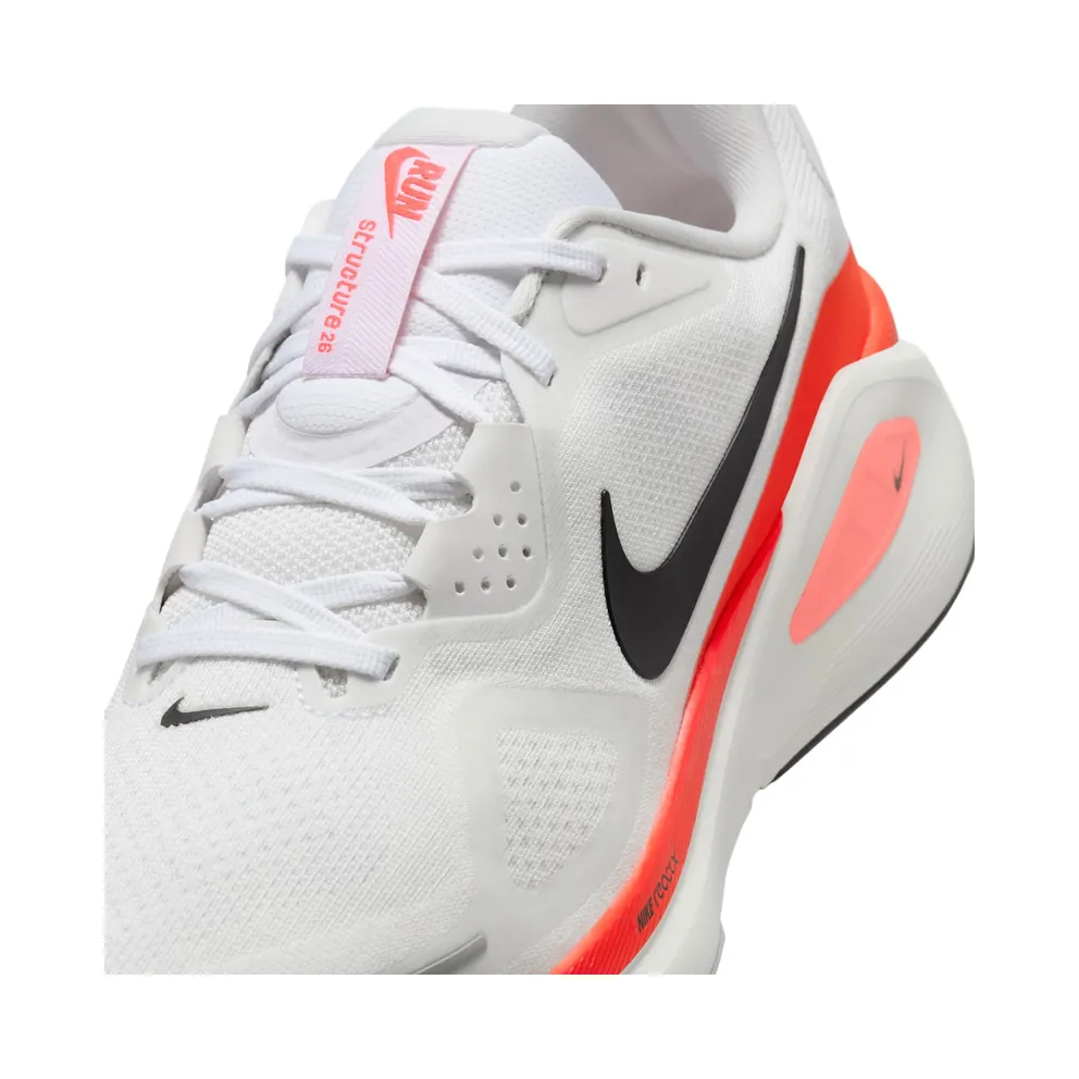 Nike Structure 26 White Black Bright Crimson (HJ1102-102)