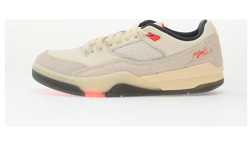 Jordan Flight Court Pale Ivory Anthracite Infrared